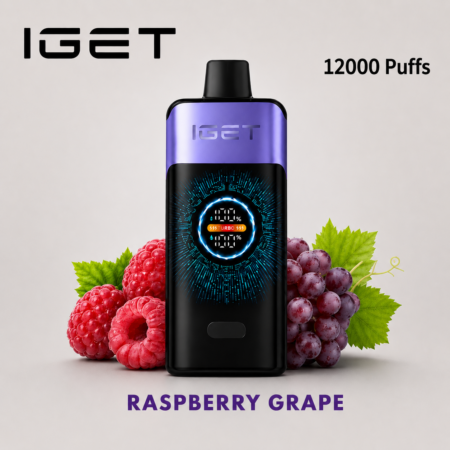 IGET ONE – RASPBERRY GRAPE – 12000 PUFFS