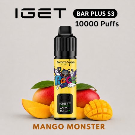 IGET BAR PLUS KIT S3 – MANGO MONSTER – 10 000 PUFFS