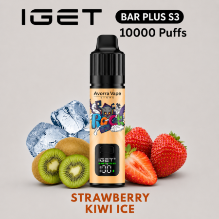 IGET BAR PLUS KIT S3 – STRAWBERRY KIWI ICE – 10 000 PUFFS
