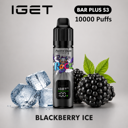 IGET BAR PLUS KIT S3 – BLACKBERRY ICE – 10 000 PUFFS