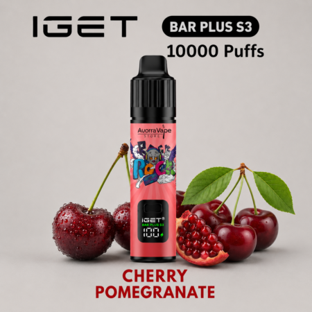 IGET BAR PLUS KIT S3 – CHERRY POMEGRANATE – 10 000 PUFFS