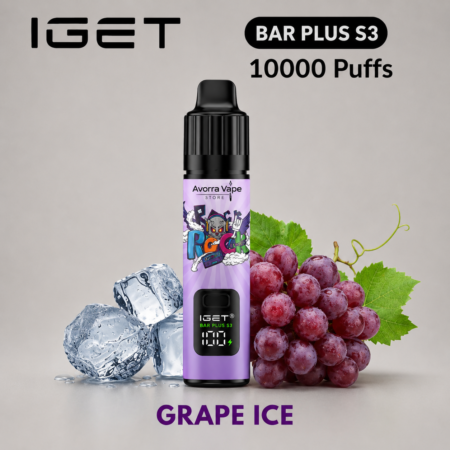 IGET BAR PLUS KIT S3 – GRAPE ICE – 10 000 PUFFS