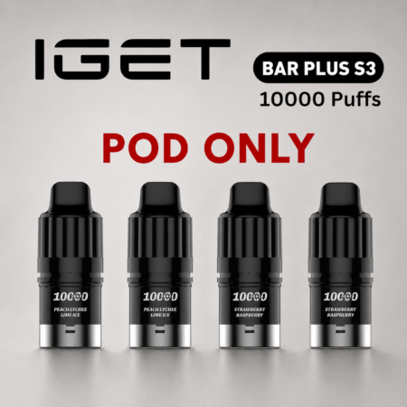 BULK 10 PCS – IGET BAR PLUS S3 POD 10000 PUFFS – CAN MIX FLAVOURS