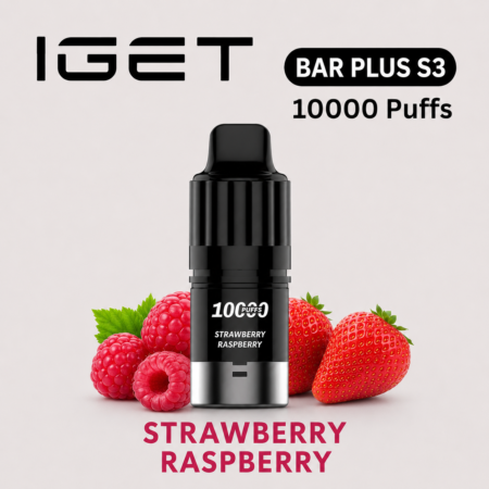 IGET BAR PLUS S3 STRAWBERRY RASPBERRY 10.000 PUFFS
