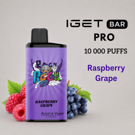 IGET BAR PRO – RASPBERRY GRAPE – 10 000 PUFFS