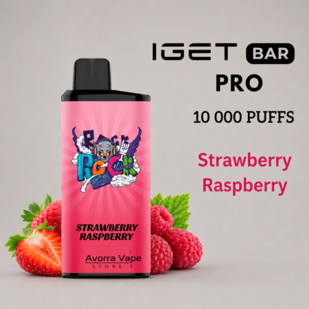 IGET BAR PRO – STRAWBERRY RASPBERRY – 10 000 PUFFS