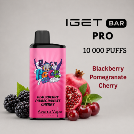IGET BAR PRO – BLACKBERRY POMEGRANATE CHERRY – 10 000 PUFFS