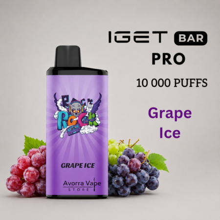 IGET BAR PRO – GRAPE ICE – 10 000 PUFFS