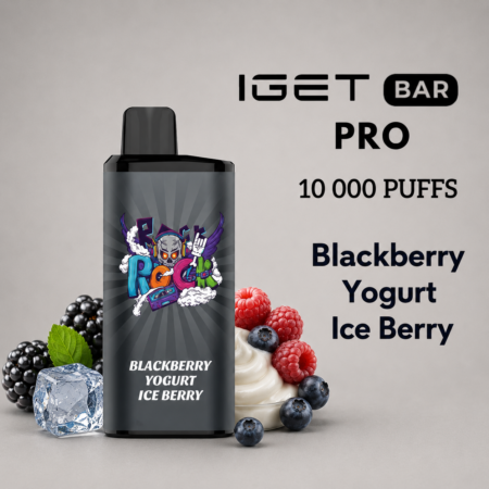 IGET BAR PRO – BLACKBERRY YOGURT ICE BERRY – 10 000 PUFFS
