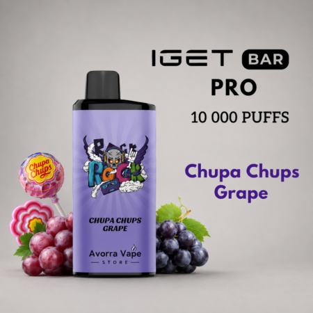 IGET BAR PRO – CHUPA CHUPS GRAPE – 10 000 PUFFS