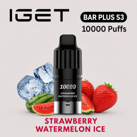 IGET BAR PLUS S3 POD ONLY – STRAWBERRY WATERMELON ICE – 10.000 PUFFS