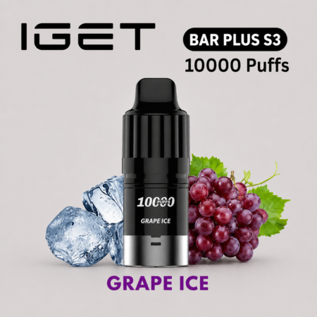 IGET BAR PLUS S3 POD ONLY – GRAPE ICE – 10.000 PUFFS