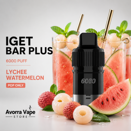 IGET BAR PLUS POD ONLY – LYCHEE WATERMELON – 6000 PUFFS