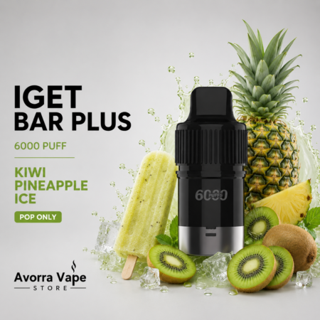 IGET BAR PLUS POD ONLY – KIWI PINEAPPLE ICE – 6000 PUFFS