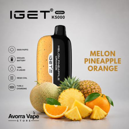 IGET MOON – MELON PINEAPPLE ORANGE – K5000 PUFFS