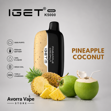 IGET MOON – PINEAPPLE COCONUT – K5000 PUFFS
