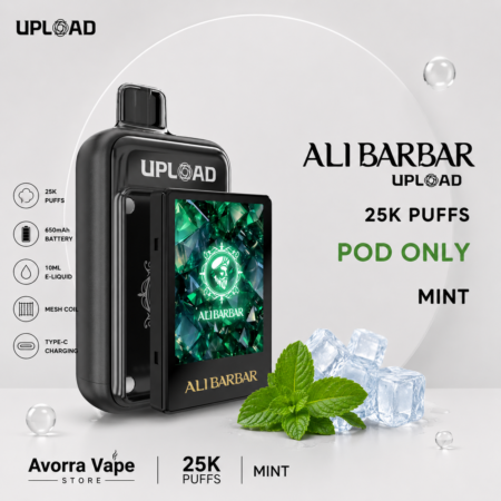 ALIBARBAR UPLOAD – MINT – 25000 PUFFS