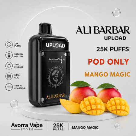 ALIBARBAR UPLOAD POD ONLY – MANGO MAGIC – 25000 PUFFS
