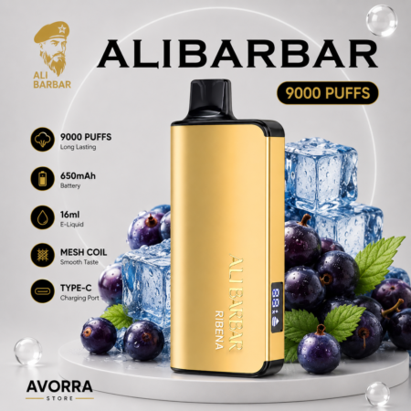 ALIBARBAR INGOT 9000 Puffs Ribena