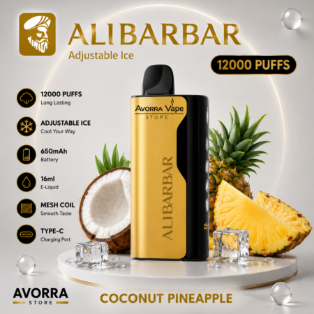 ALIBARBAR ICE ADJUST – PINEAPPLE COCONUT – 12000 PUFFS