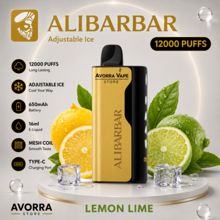 ALIBARBAR ICE ADJUST – LEMON LIME – 12000 PUFFS