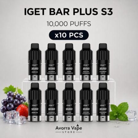 BULK 10 PCS – IGET BAR PLUS S3 POD REFILL 10000 PUFFS – CAN MIX FLAVOURS
