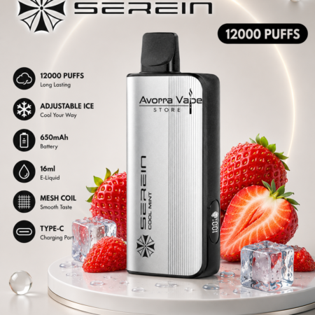 SEREIN MECH – STRAWBERRY ICE – 12000 PUFFS