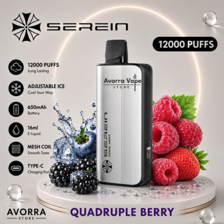 SEREIN MECH -QUADRUPLE BERRY – 12000 PUFFS