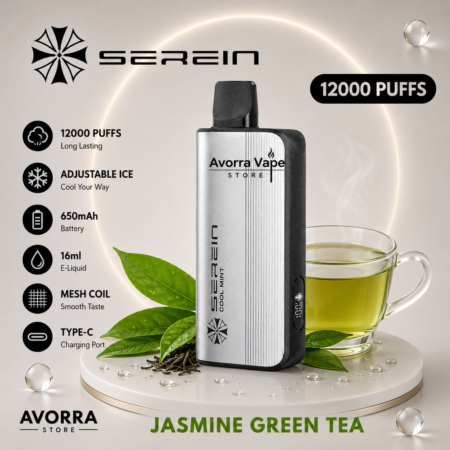 SEREIN MECH – JASMINE GREEN TEA – 12000 PUFFS
