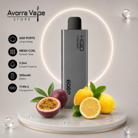HQD CUVIE SLICK – LEMON PASSION FRUIT – 6000 PUFFS