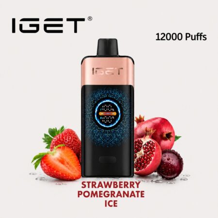 IGET ONE – STRAWBERRY POMEGRANATE ICE – 12000 PUFFS