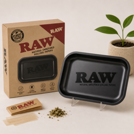 RAW MURDER'D MATTE BLACK ROLLING TRAY