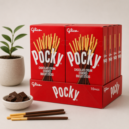 GLICO POCKY CHOCOLATE CREAM COVERED BISCUIT STICKS