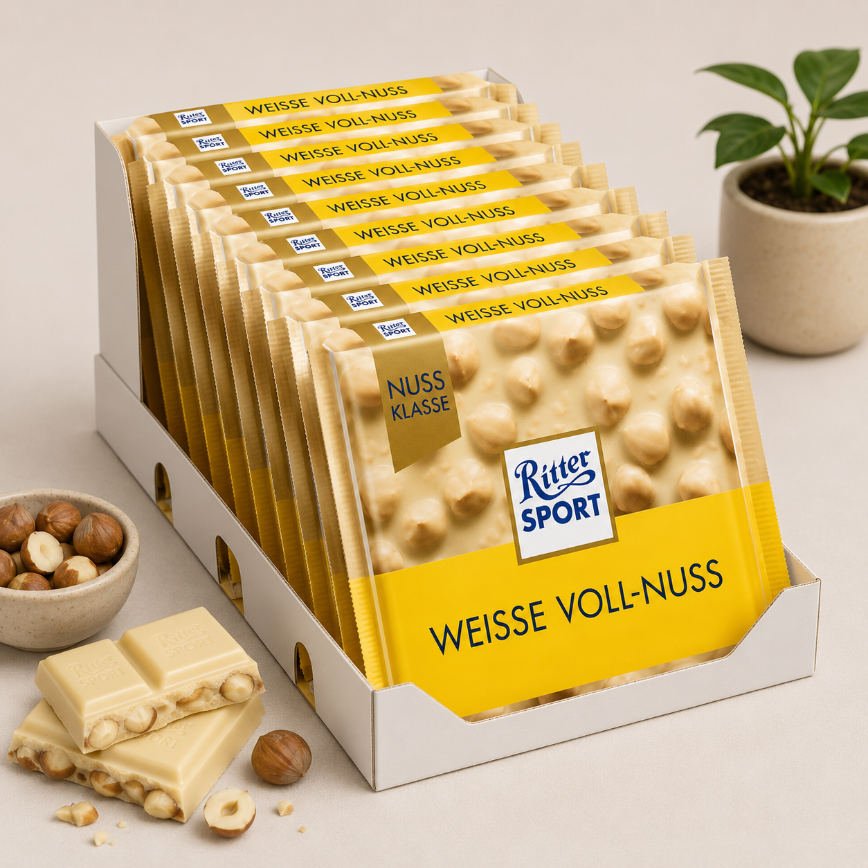 RITTER SPORT WEISSE VOLL-NUSS RITTER SPORT WEISSE VOLL-NUSS