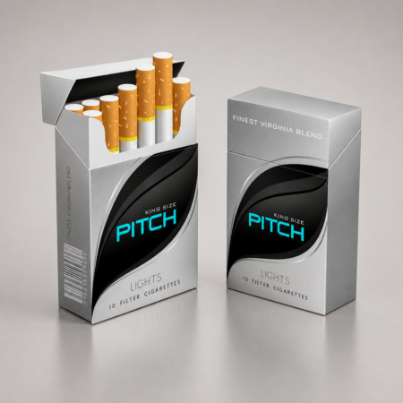 Pitch King Size Lights Cigarette Pack