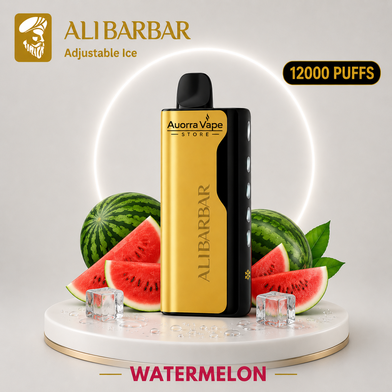 Alibarbar Ice Adjust Watermelon 12000 PUFFS Alibarbar Ice Adjust Watermelon 12000 PUFFS