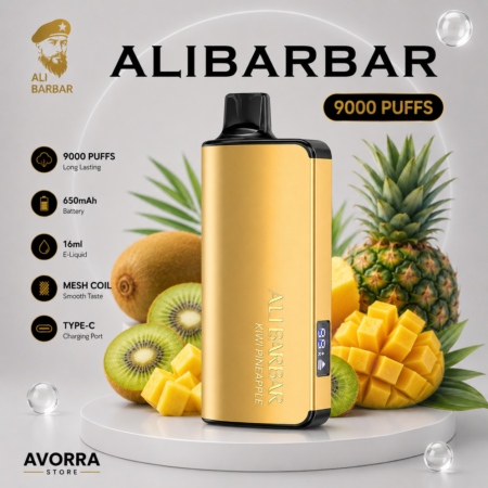 ALIBARBAR INGOT 9000 Puffs Kiwi Pineapple