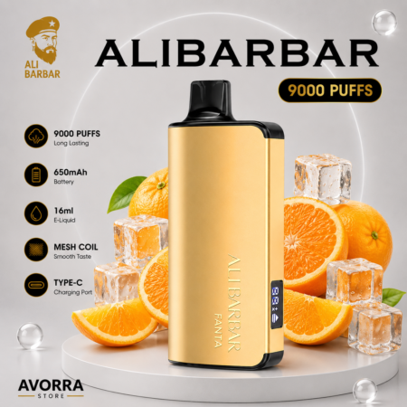 ALIBARBAR INGOT 9000 Puffs Double Apple