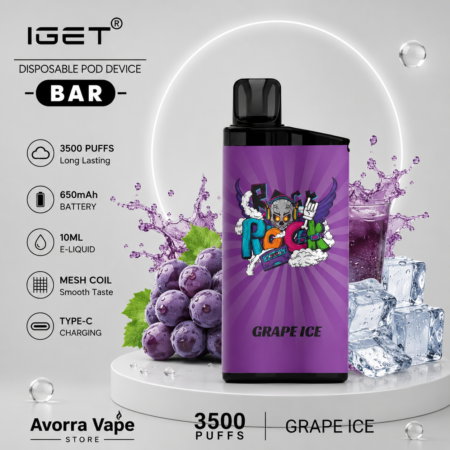 IGET BAR – GRAPE ICE – 3500 PUFFS