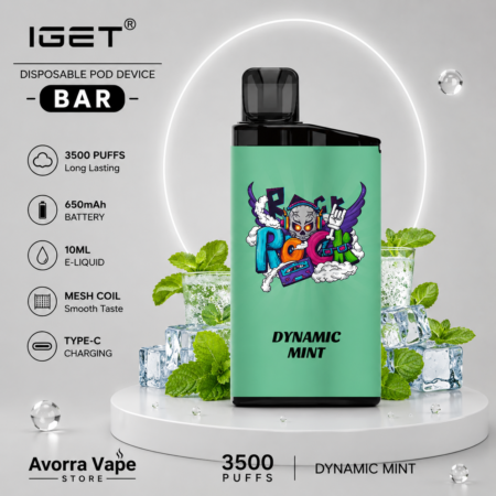 IGET BAR – DYNAMIC MINT– 3500 PUFFS