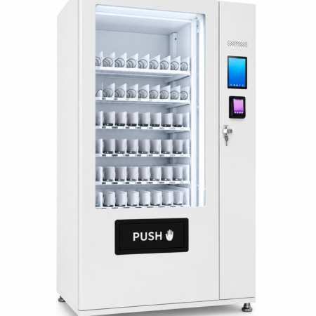 White Spiral Vending Machine